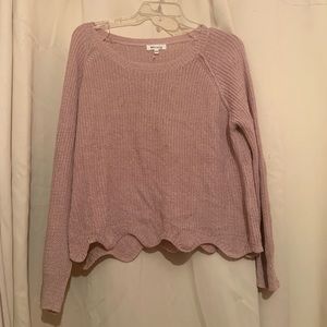 Baby pink woman’s knit long sleeve